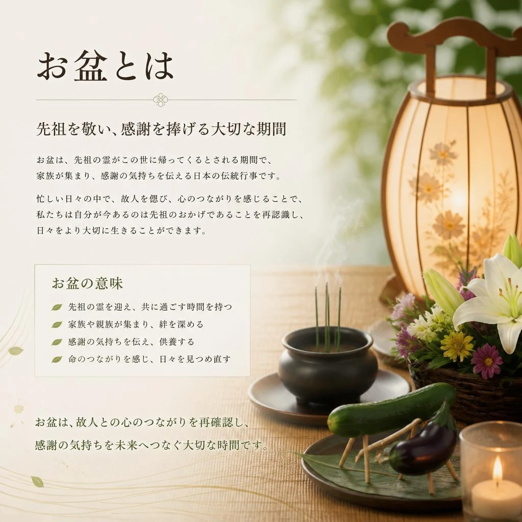 お盆の意味と重要性